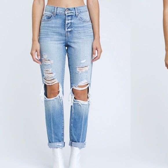 pistola distressed jeans
